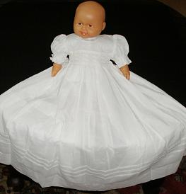 Irene Smocked Christening Gown